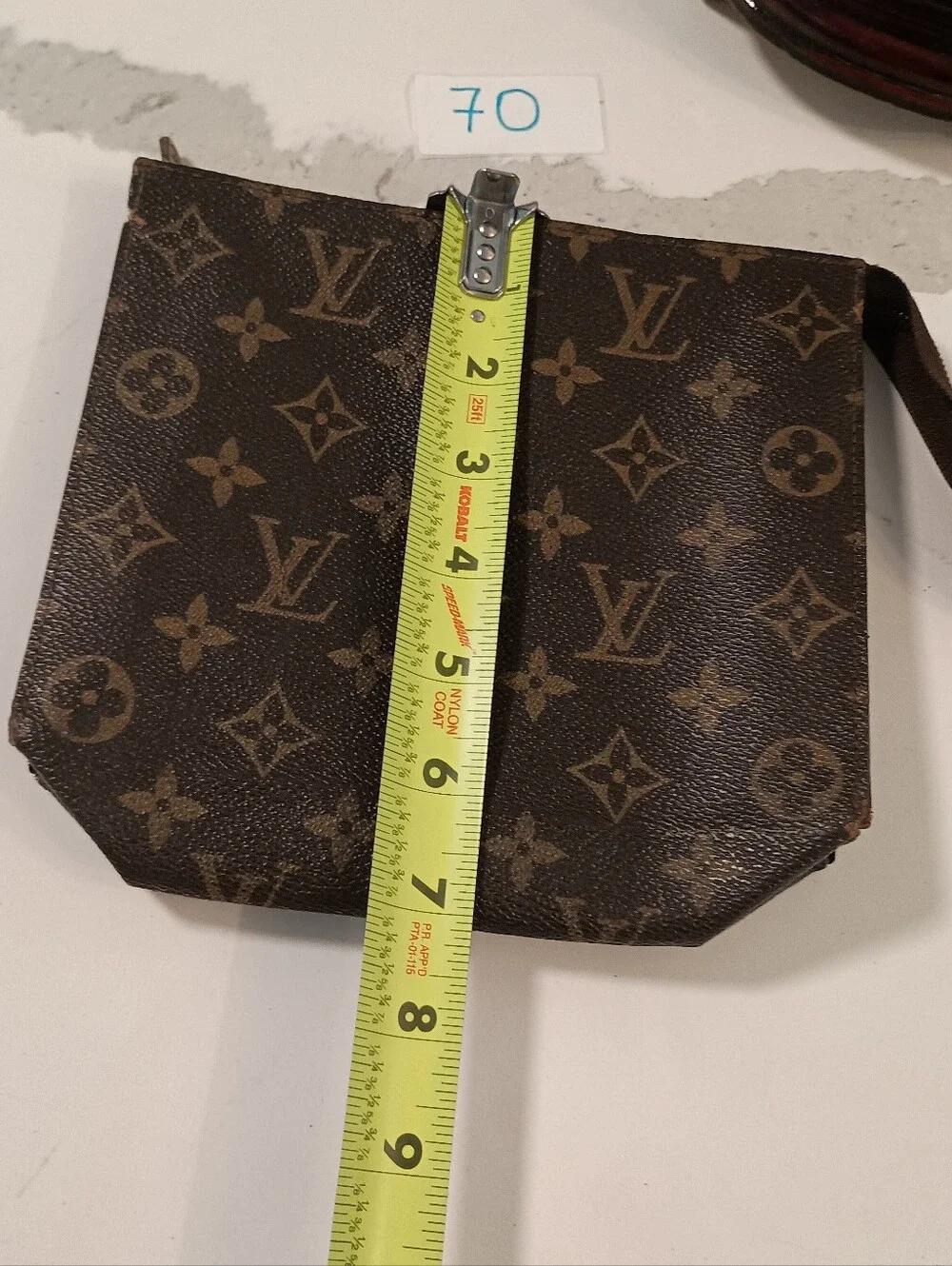 Authentic Vintage Louis Vuitton Monogram Trousse Toilette 15 Cosmetic Pouch